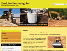 Tablet Screenshot of earthproexcavating.net